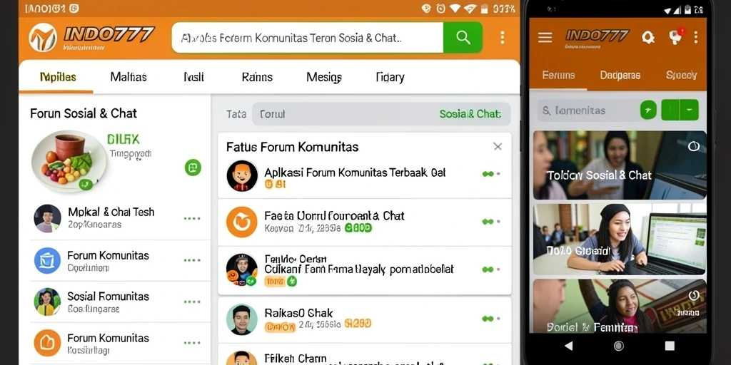 Antarmuka aplikasi INDO777 yang intuitif dan menarik.