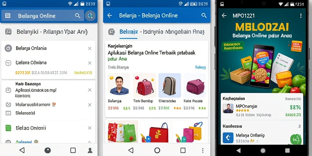 Tampilan antarmuka MPO1221 yang sederhana dan menarik untuk belanja online.