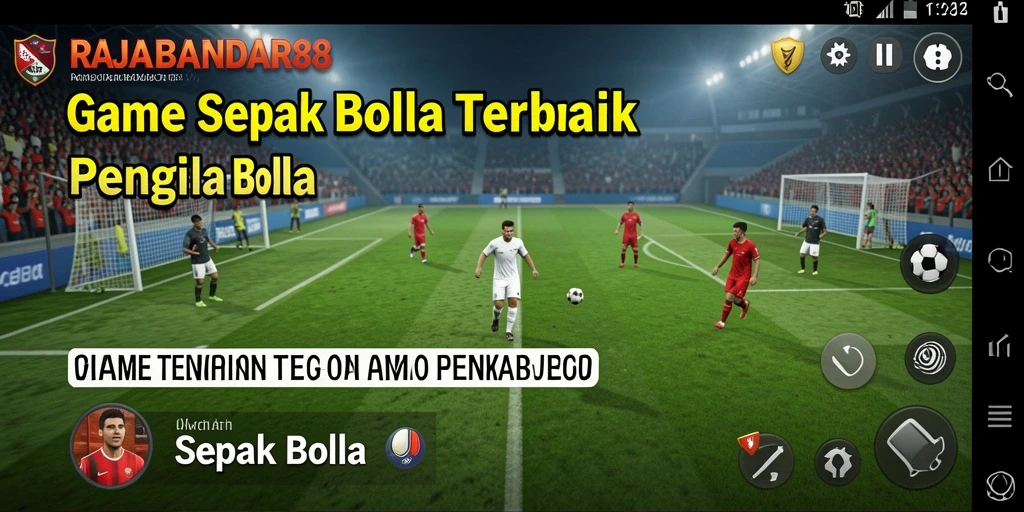 Tampilan antarmuka yang menarik dalam game Sepak Bola RAJABANDAR88.